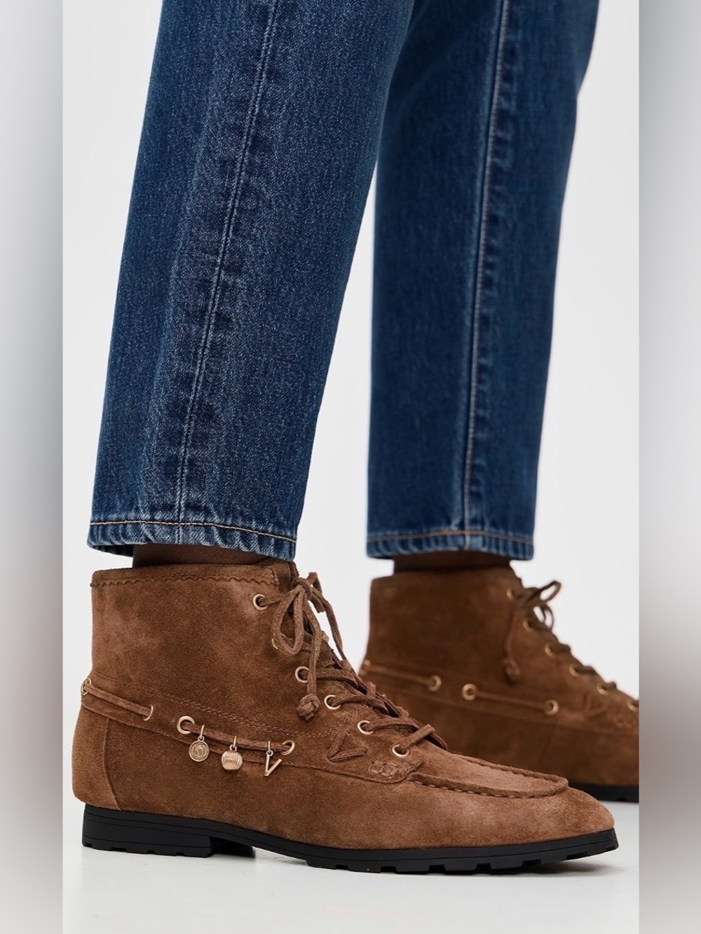 Veronica Beard PHAEDRA BROWN SUEDE ANKLE BOOTIES NEW US 8.5 $495